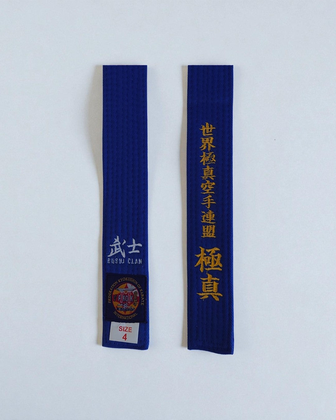 Ceinture Karaté Kyokushinkaï Bleue