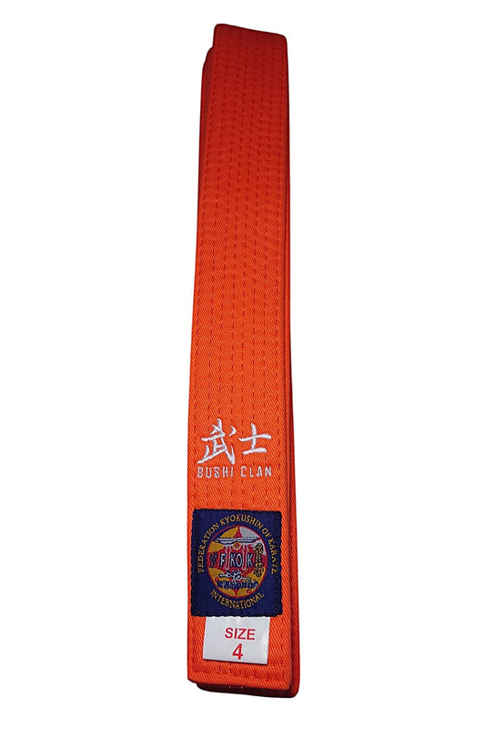 Ceinture Karaté Kyokushinkaï Orange