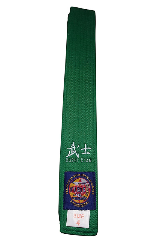 Ceinture Karaté Kyokushinkaï Verte