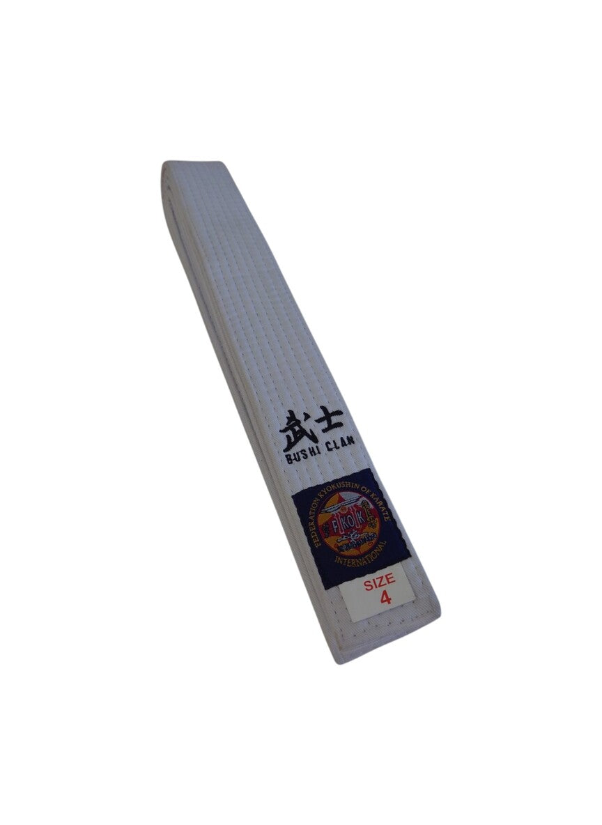 Ceinture Karaté Kyokushinkaï Blanche