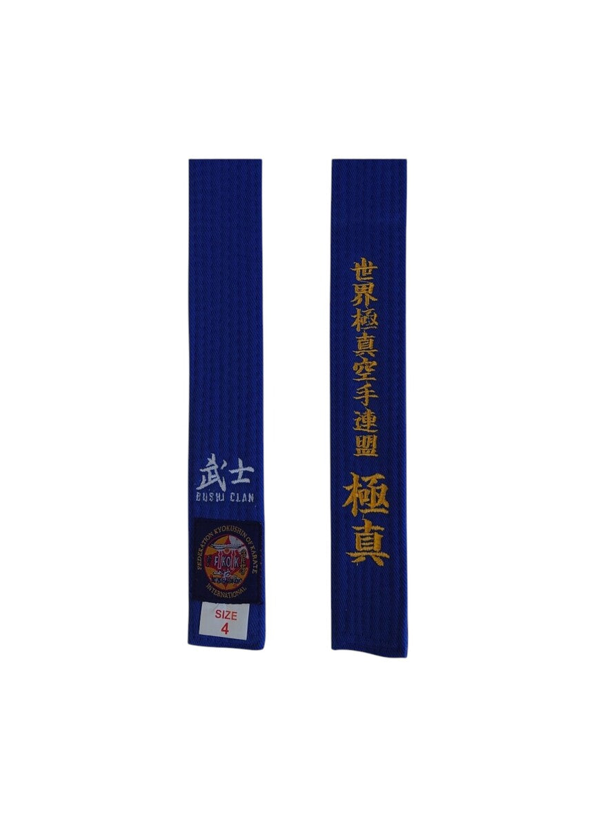 Ceinture Karaté Kyokushinkaï Bleue