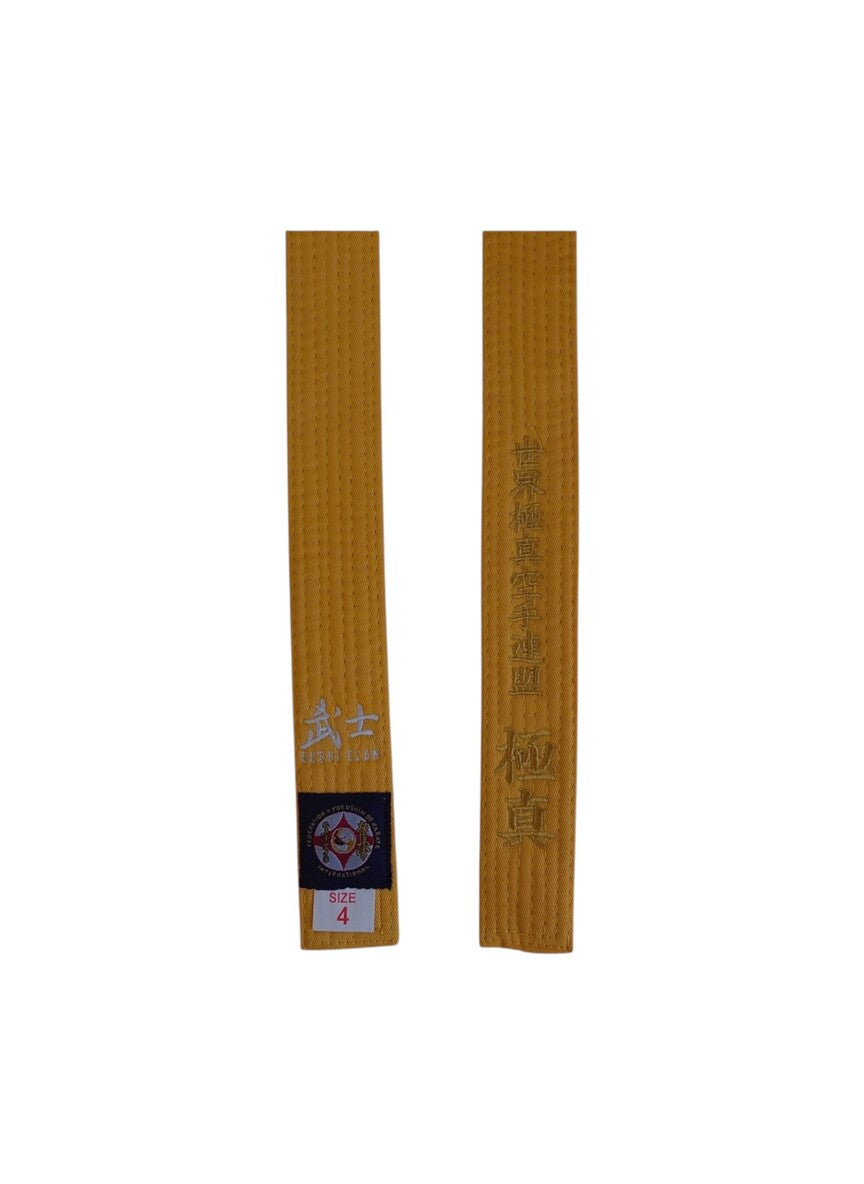 Ceinture Karaté Kyokushinkaï Jaune