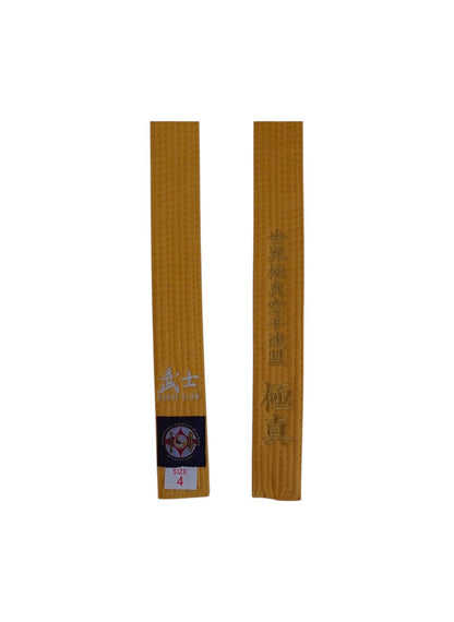 Ceinture Karaté Kyokushinkaï Jaune