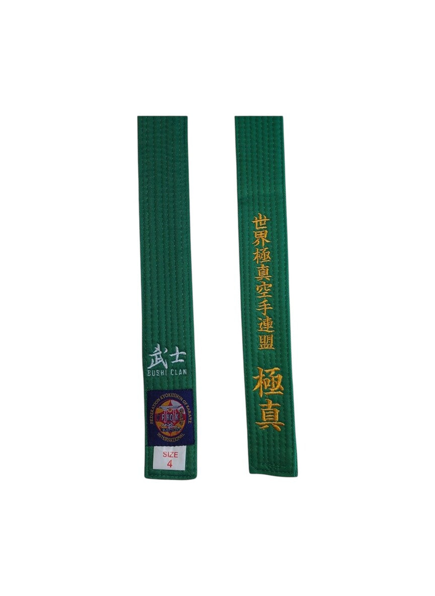 Ceinture Karaté Kyokushinkaï Verte