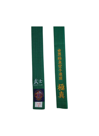 Ceinture Karaté Kyokushinkaï Verte