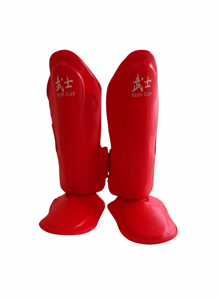 Protèges-tibias V2 Rouges