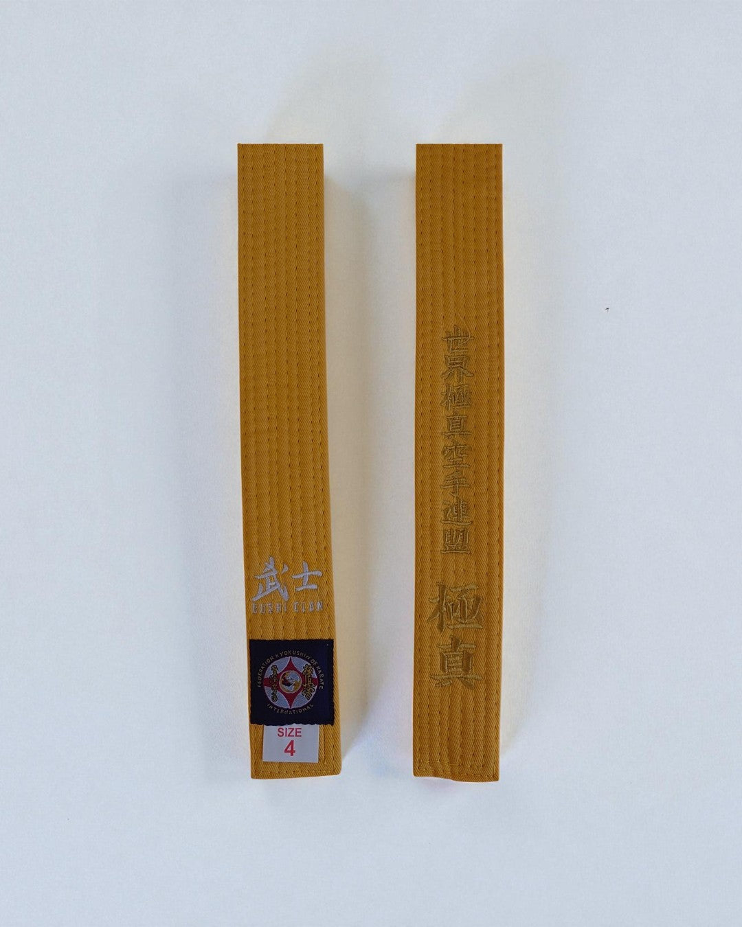 Ceinture Karaté Kyokushinkaï Jaune